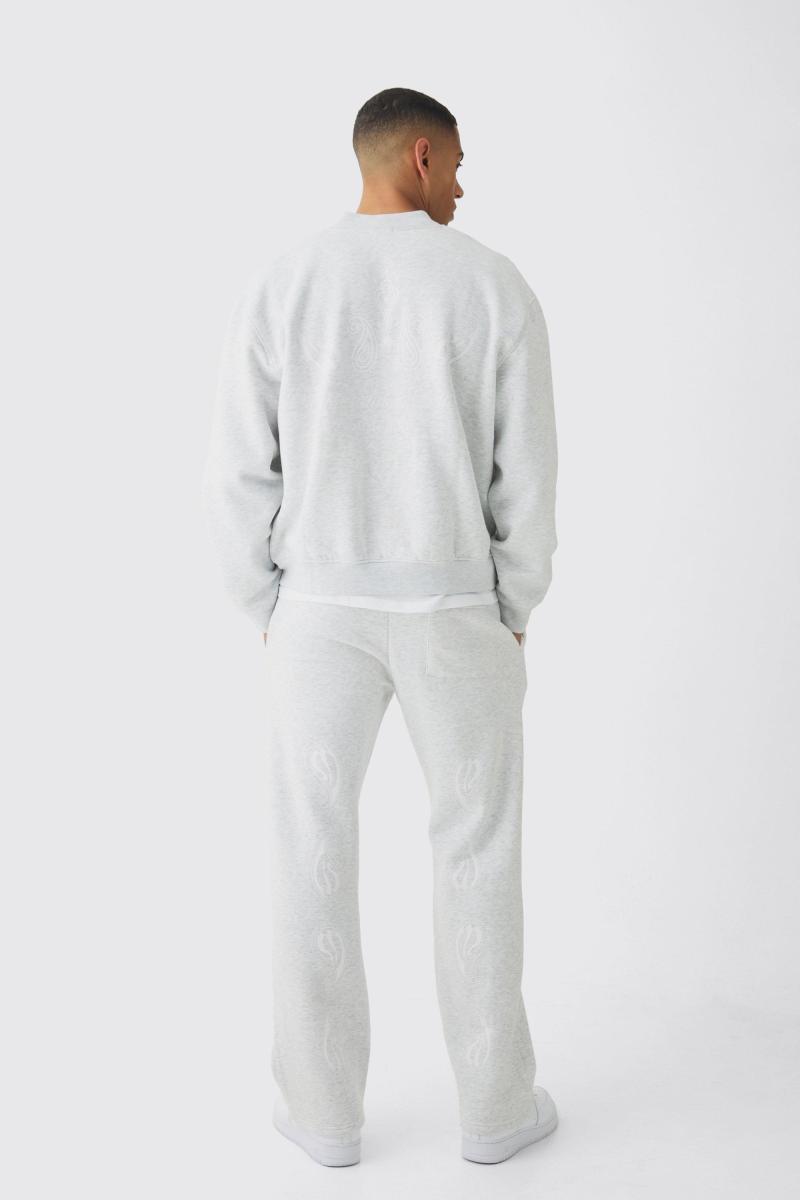 Негабаритний вишиваний трек костюм для піджаків з майки -майки