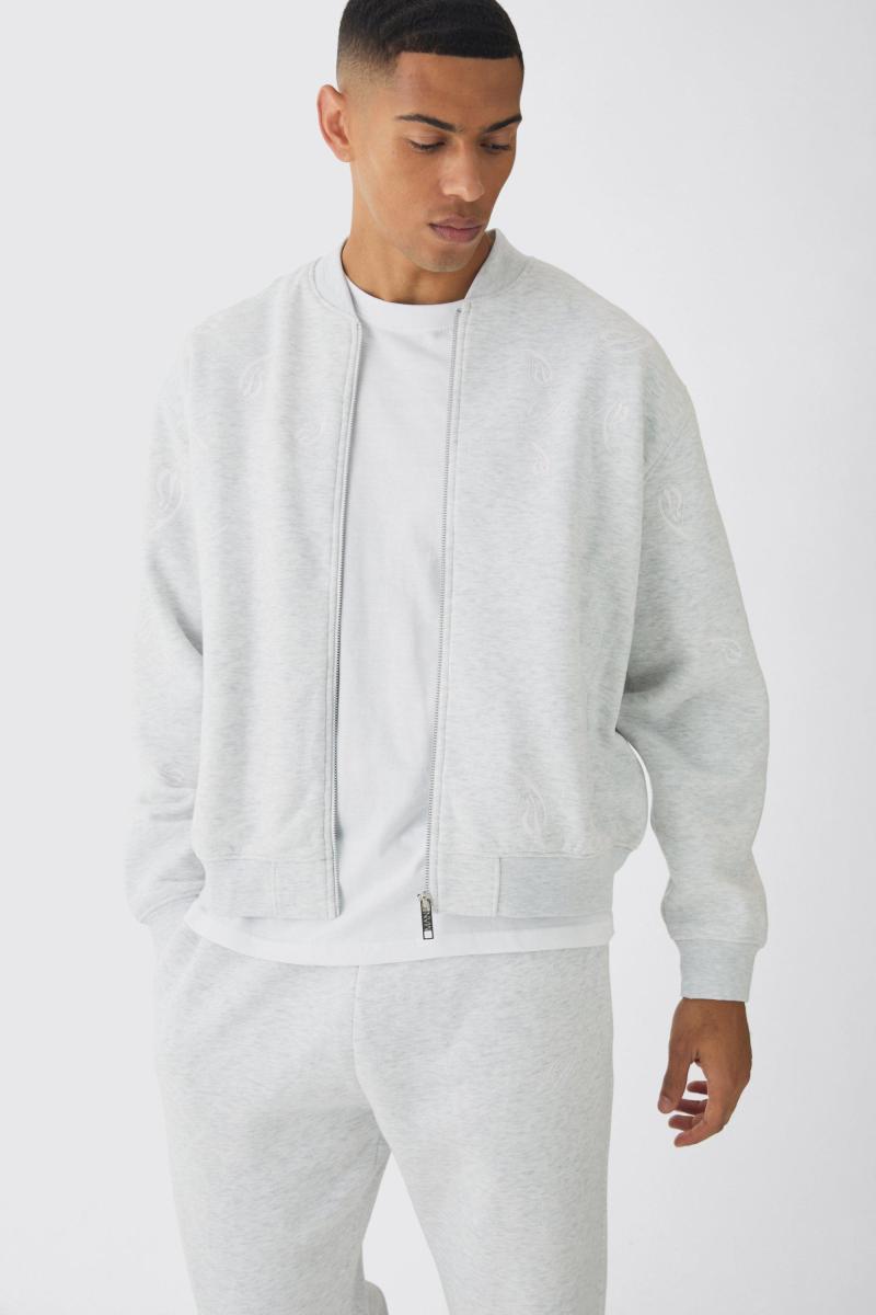 Негабаритний вишиваний трек костюм для піджаків з майки -майки