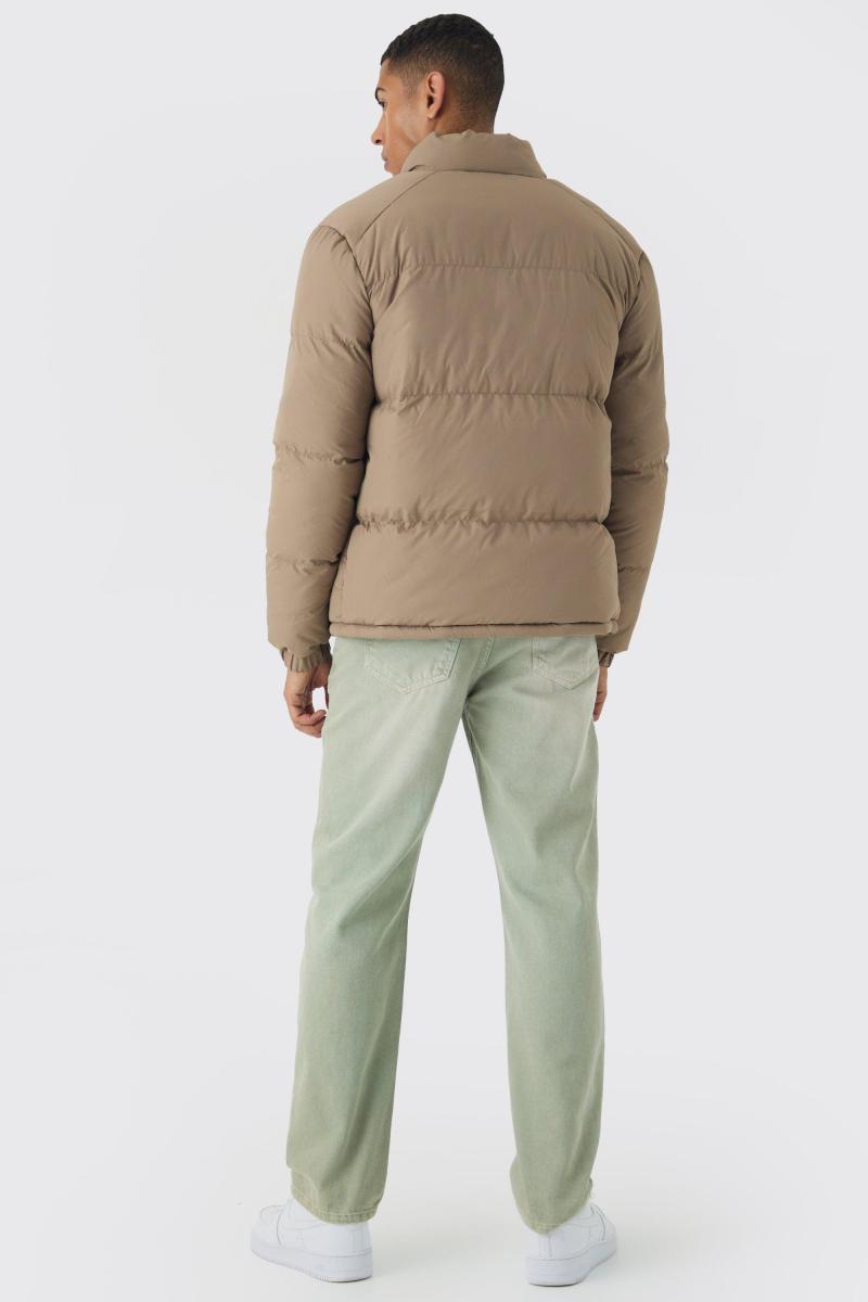 Куртка-пуховик із круглим вирізом із каменю