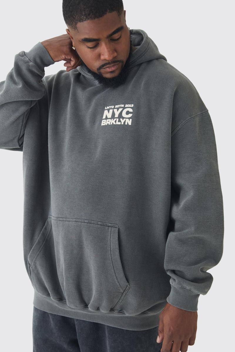 Плюс толстовка Brooklyn великого розміру з малюнком