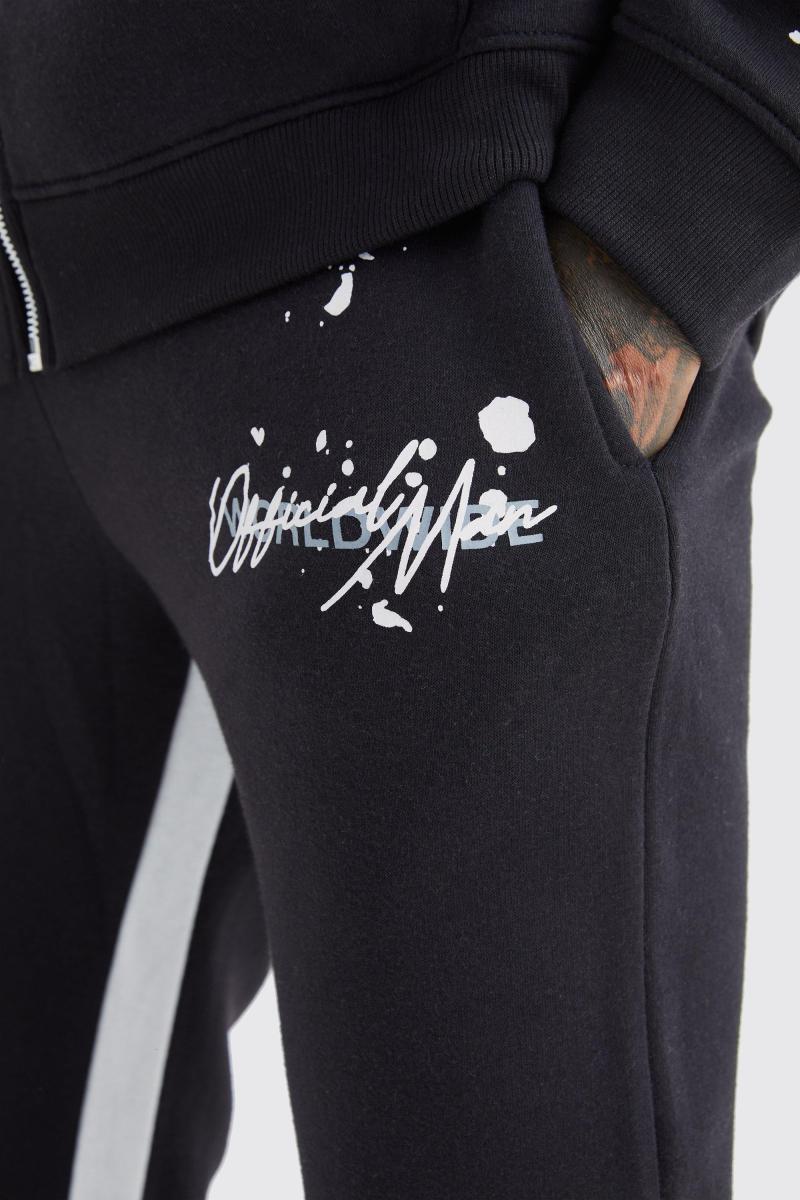 Тонкий розкльошений джоггер із ластовицею