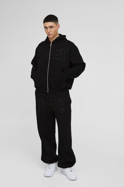 Негабаритний аплікаційний костюм Homme