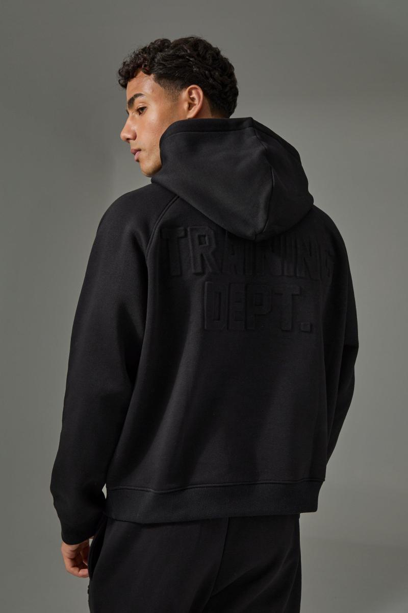 Чоловічий спортивний костюм з рельєфним квадратним малюнком