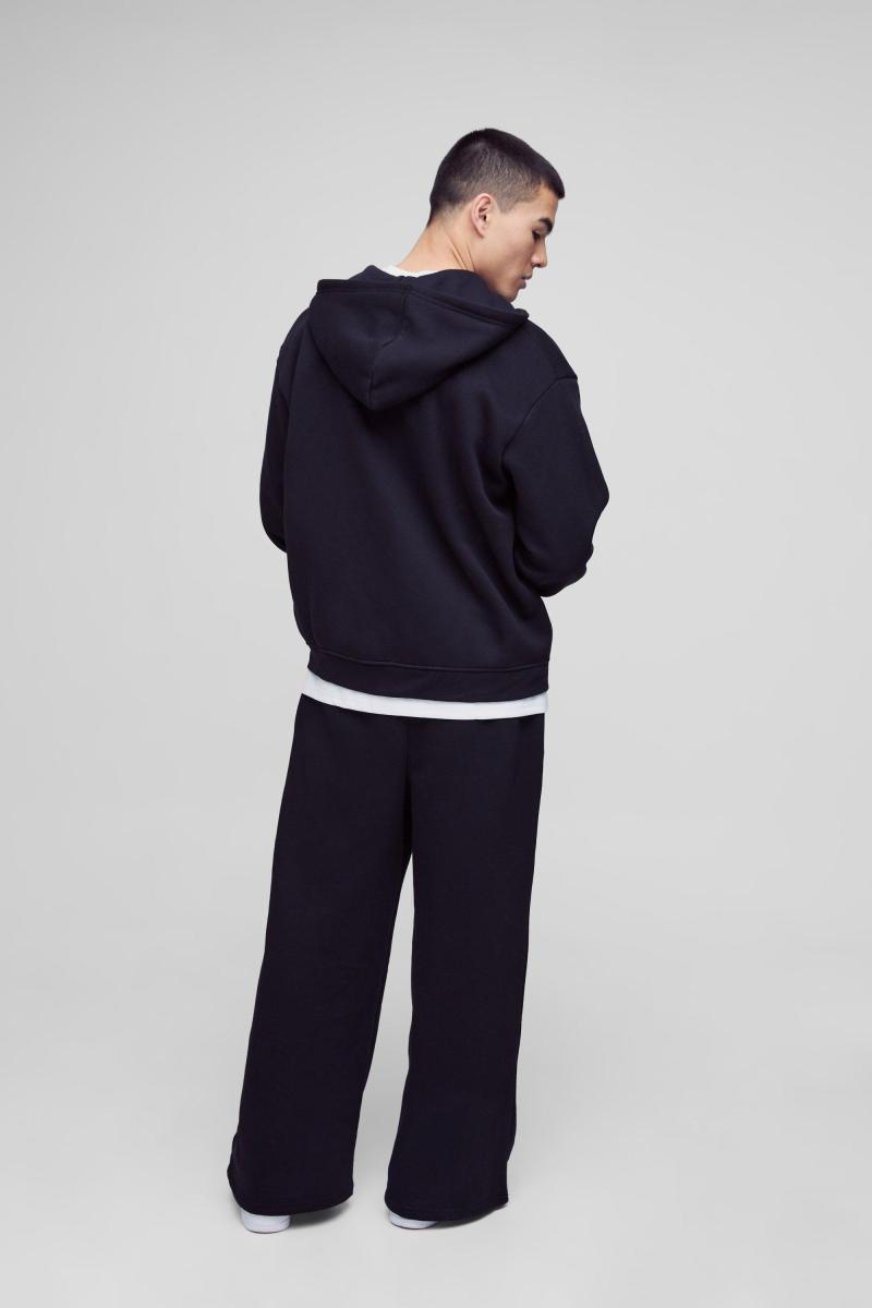 330GSM Велика базова толстовка на блискавці