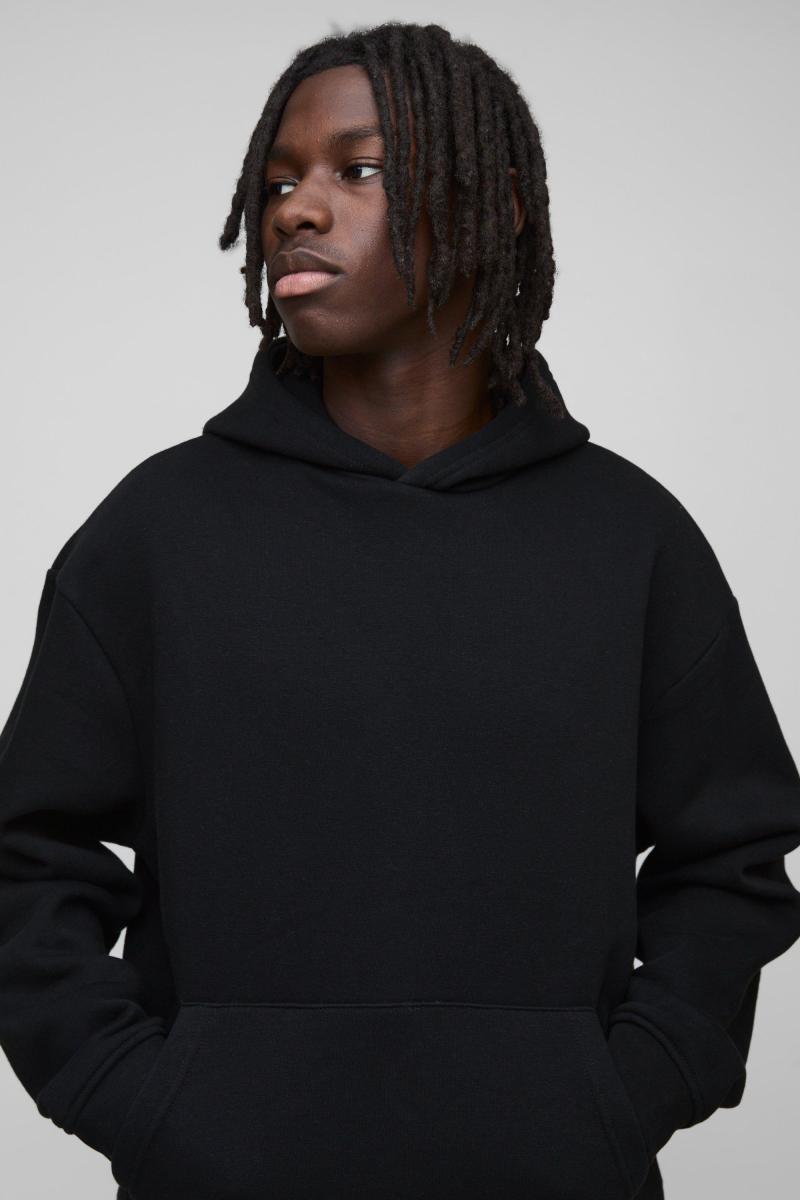 330GSM Базовий великий худі через голову