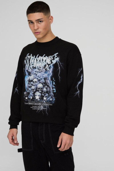 Великий світшот Homme Gothic Star Over Seams Graphic