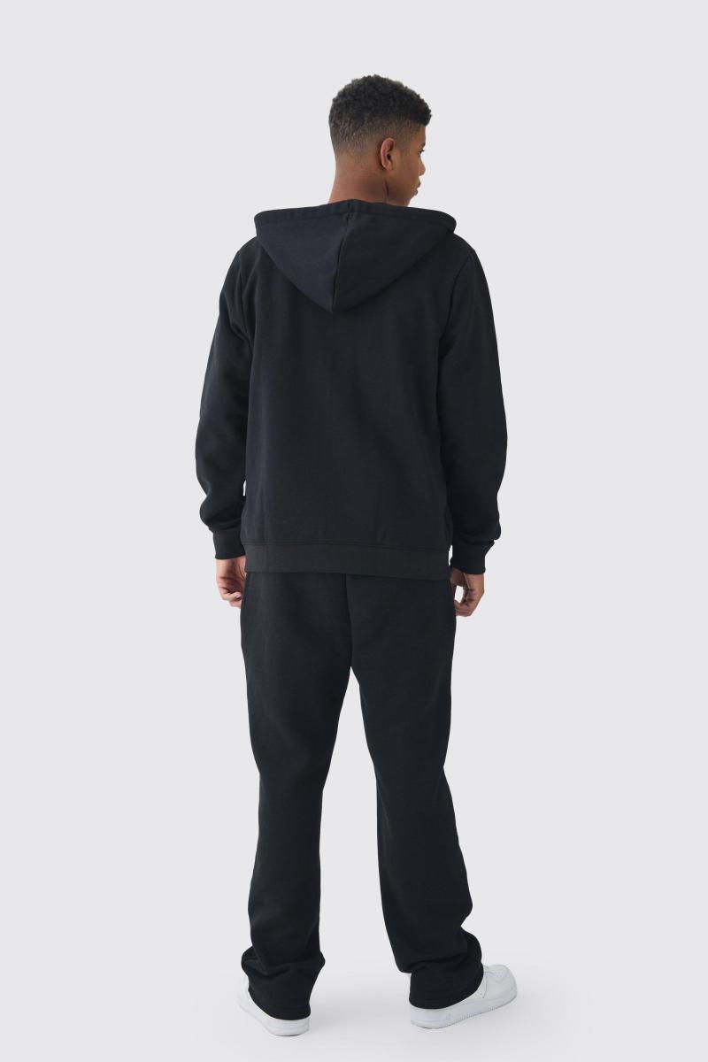 Чорна толстовка на блискавці щільністю 330 GSM