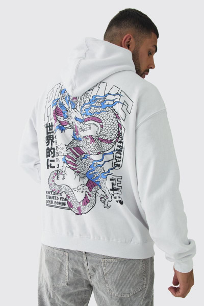 Плюс велика толстовка Homme Dragon Graphic Плюс велика толстовка Homme Dragon Graphic