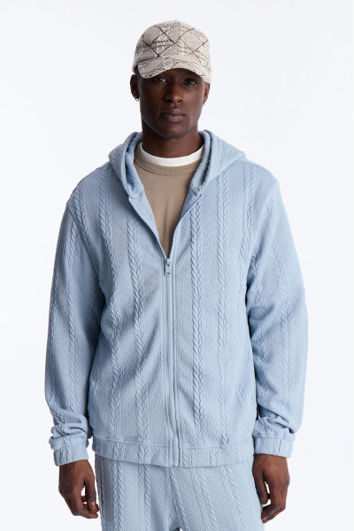 Текстурована куртка з капюшоном 