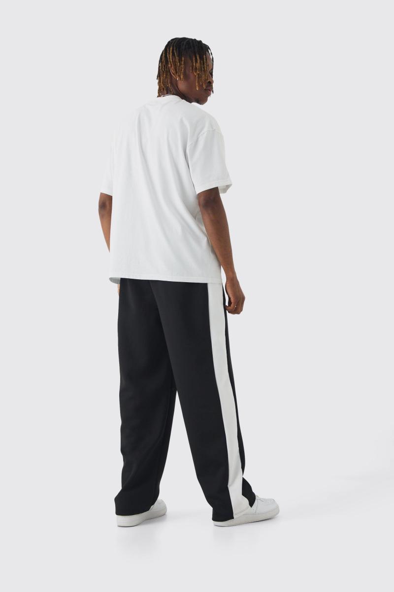 Вишита бічна панель з високою трикотною панеллю розслабленою придатною штанами