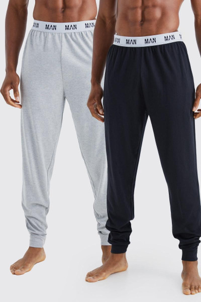 2 Pack Man Lounge Cuffed Joggers