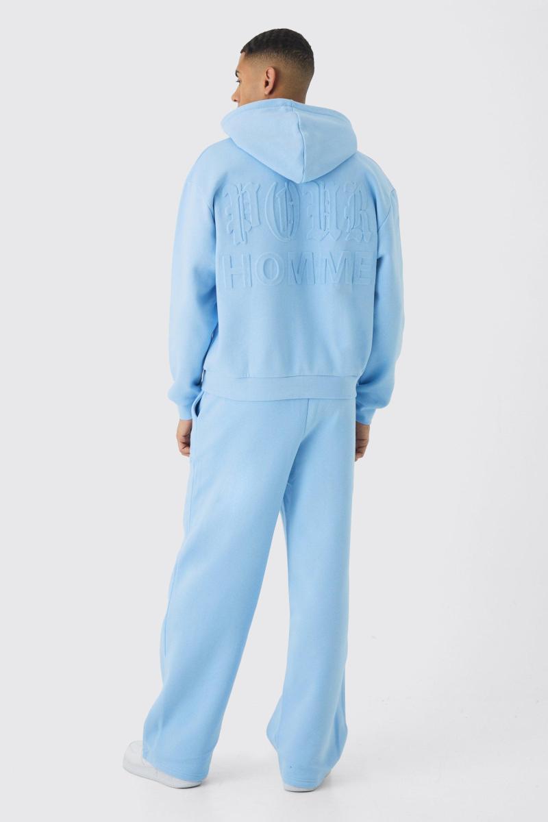 Великий спортивний костюм Boxy Homme Emboss