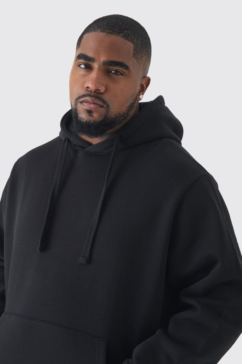 Чорна толстовка стандартного крою 330GSM Plus