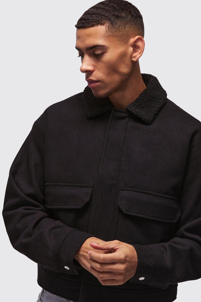 Комір Harrington у чорному кольорі